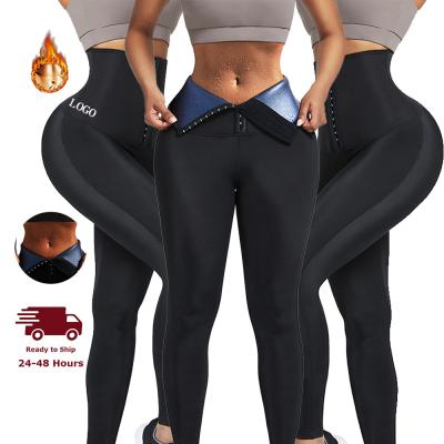 Κίνα Πλέξιμα HEXIN Fitness Νεοπρένη Σάουνα Υψηλή μέση Leggings για γυναίκες Leggings γιόγκα προς πώληση