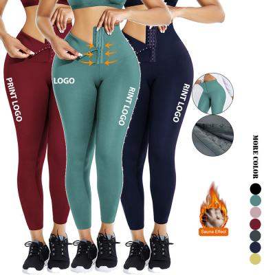 China High Waist Trainer Legging Shaper HEXIN Good Design 2 em 1 Belly Trimmer Body Shaper à venda