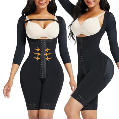 Chine Étape 2 3 Contrôle du ventre post-partum Spandex Body Shaper avec compression et crochets à vendre