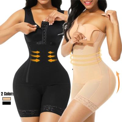 China 3D Embroidery Colombian Reductive Girdles Latex Full Body Shaper Waist Trainer Corset for sale