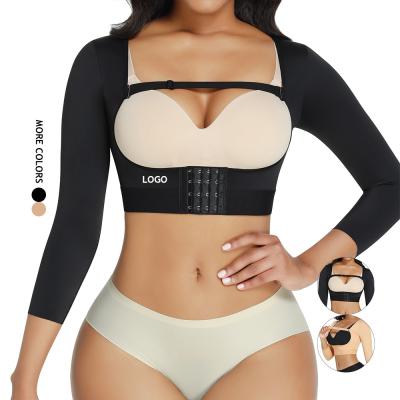 China HEXIN High Compression Women Fitness Adjustable Chest Support Shaper Bra Slimming Shapewear Bodysuit for sale