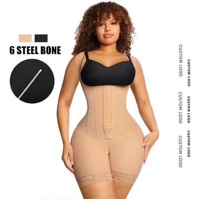 China HEXIN Steel Bone Full Body Shaper and Fajas Colombianas Shapewear for BBL Post Surgery for sale