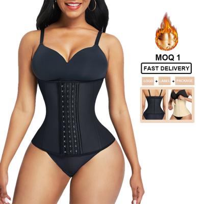 China Women's QUICK DRY Waist Trainer Neoprene Body Shaper Three Belt Slimming Sheath for Tummy for sale