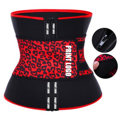 Κίνα Private Label Leopard Print Compression Belt Neoprene Waist Trainer For Women HEXIN 2021 προς πώληση