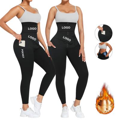 China Neoprene Shapers for Waist Training HEXIN Compression 2022 Custom Corset Leggings for sale