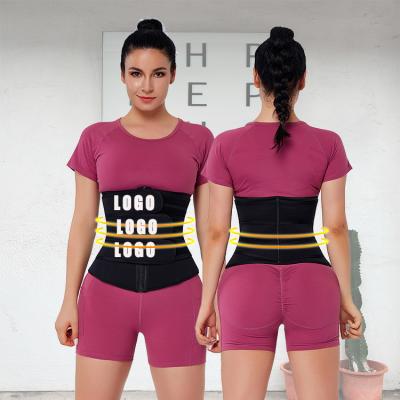 China HEXIN Women Sauna Neoprene Three Belt Waist Trainer Corset Waist Trimmer Neoprene No for sale