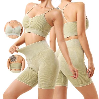 China Gestaltungsverstellbares Fitness-Sexy-Kurzgymnastik-Yoga-Sport-BH-Briefsets für Frauen zu verkaufen