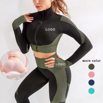 Chine HEXIN Anti-statique Plus taille Vêtements de sport deux pièces Femmes entraînement Yoga Ensembles Fitness à vendre