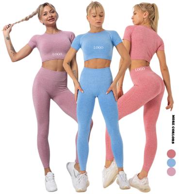 Cina S/M/L Activewear Gym Women Workout Sets Yoga Leggings Yoga senza cuciture Set di HEXIN in vendita