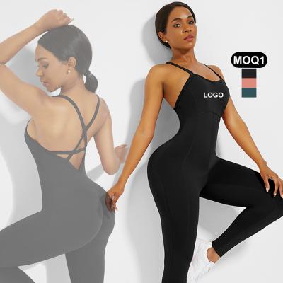 China 75% Nylon 25% Spandex Fitness Women Workout Jumpsuit Activewear Tracksuits by HEXIN for sale