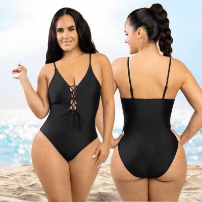 China Taobao Solid Print Taobao Tummy Control One Piece Badpakken voor vrouwen Ondersteuning S/M/L Groottes van HEXI v1 Te koop