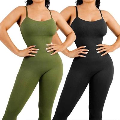 China Plus-Größe nahtlose Ein-Teil-Tight-Workout-Bodyjumpsuits Shapewear für Frauen Bauchkontrolle zu verkaufen