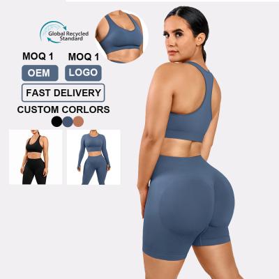 China Hexin High Waist Yoga Set Clothing for Women 2 Pieces Eco Friendly Fitness Outfit for sale