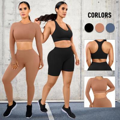 China 7 Dias Encomenda de amostra Tempo de entrega Apoio HEXIN Two Piece Yoga Set Fitness Fitness Set para mulheres à venda