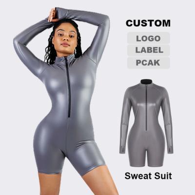 China Sporty and Functional One Piece Long Sleeved Jumpsuit Sportswear with Customized Logo for sale