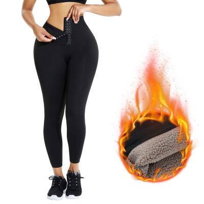 China Women's Butt Lifter Compression Pant Leggings with Waist Trainer and Tummy Control for sale