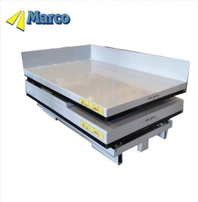 China 900mm Lift Stroke Hydraulic Tilt Scissor Lift Table for Stationary Moves by Marco Material Handling Customsized 1000kg for sale