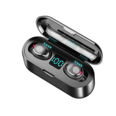 China Auricular inalámbrico inalámbrico de la pantalla LED de Bluetooth V5.0 F9 Tws Bluetooth del auricular (con las auriculares del banco del poder 2000mAh, con el micrófono) en venta