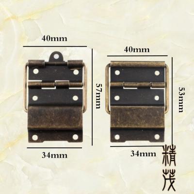 China With Screws Furniture Hardware Accessories Small Metal Flight Case Hinges For Jewelry Box Wooden Box Cosmetics Box for sale