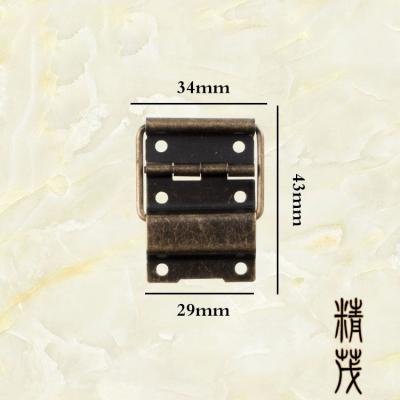 China With Screws Hardware Accessories Wardrobe End Cabinet Door Metal Hinge Flight Case Suitcase Hinge For Jewelry Box for sale