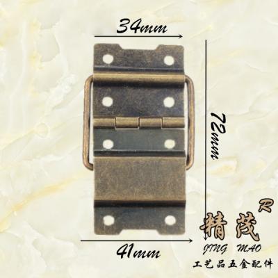 China With Screw Iron Flight Case Hinge Hardware Metal Strut Cabinet Detachable Antique Door Hinge For Jewelry Box Wooden Box for sale