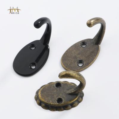 China With screw modern antique European green bronze coat hook metal robe hat handbag hardware hardware furniture accessories for sale