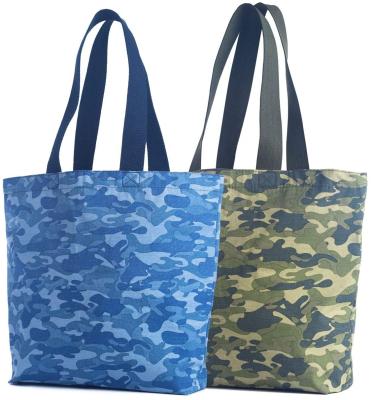 China Proudly Handled Ruthbag Tote Grocery Bag Camo Fashion Reusable Daily Shopping for sale