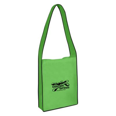 China Ruthbag Handled MESSENGER NON WOVEN TOTE BAG WITH HOOK AND LOOP CLOSURE for sale