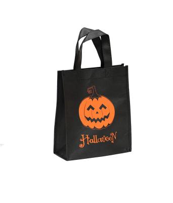 China Reusable Non-Woven Non-woven Bag Handled Ruthbag Polypropylene Schoolbag Universal Happy Halloween Tote Bags Heavy Duty for sale