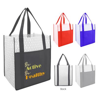 China Ruthbag BOUTIQUE NON WOVEN CUSTOMER HANDLED TOTE BAG WITH LARGE FRONT POCKET for sale