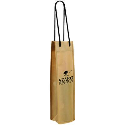 China Ruthbag Handled Nonwoven Single Wine Bottle Tote Bag for sale