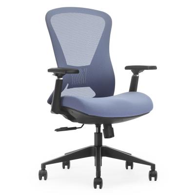 China Good Gas Lift Mid Staff Modern Ergonomic Office Chair Comfortable Korean Executive Relinable Back Work Computer Qalety Adjustable (New) for sale