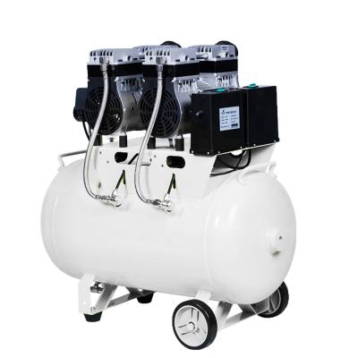 China AliGan Oil Free Dental Equipment China Made Medical Machine 240V Portable Electric Piston DB Low Noise Oil Free Air Compressor for sale