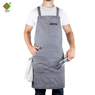 China Durable 2022 Fashion Design Oil Proof Oxford Cloth Barbecue Apron Durable Kitchen Aprons Hot Sales On Amazon for sale