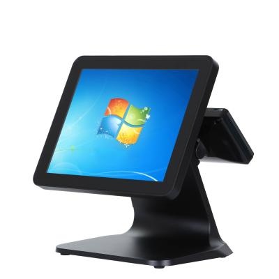 China POS Hardware 15 Inch Touch Screen POS System Cash Register With VFD Display 64G for sale