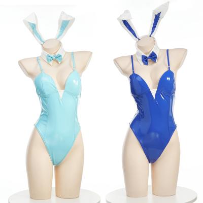 China Game Cosplay Fun Second Dimensional Women Tight And Game Archive CosplayBunny Costume Blue Lingerie Set Sexy Uniform Sexy for sale