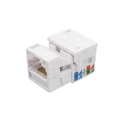 China ABS / PC RJ45 CAT6A Jack UTP Modular Keystone Female Computer Jack for sale