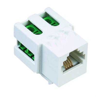 China Telephone RJ11 CAT3 keystone for standard wall plate for sale