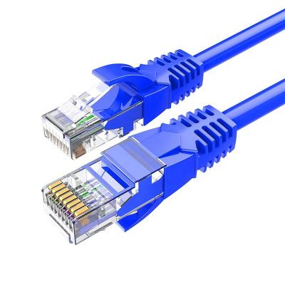 China Computer Networks CAT5E Unprotected Network Cable Lan Patch Cable 0.5M To 30M 5 Colors for sale