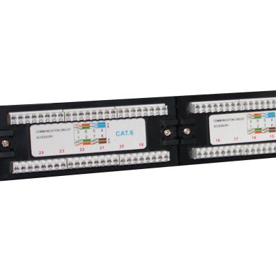 China Corrosion Resistant Steel OEM 12 16 18 24 48 Wenzhou Competitive Price rj45 Data Patch Panels for sale