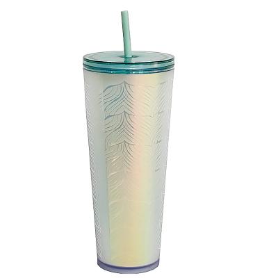 China Durable Wholesale Acrylic Tumbler 24oz Double Wall Tumblers 24 oz Acrylic Tumblers With Straw for sale