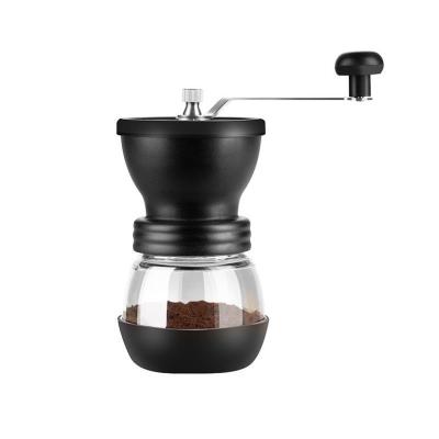 China Hotel Spice Mill Coffee Grinder Hopper Coffee Grinder Cup Multifunctional Quiet Quiet Manual Hand Coffee Burr Grinder for sale