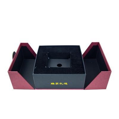 China Handmade Special Design Jewelry Case, Elegant Double Door Portable Jewelry Boxes, Personalization Box for sale