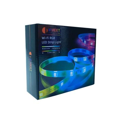 China Handmade custom corrugated color box for LED light strip, bulb packaging for sale