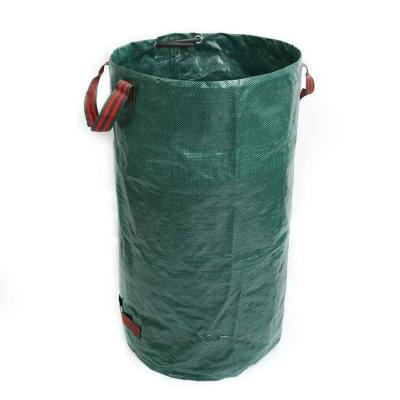 China Eco - Friendly Heavy Duty PP Green Garden Waste Bags 120L For Home Depot for sale