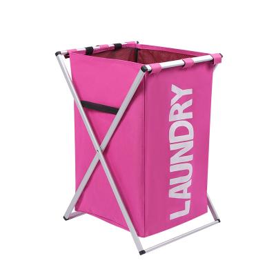 China Eco-friendly Durable Waterproof Bags Hamper Soft Folded Folding Laundry Bag Large Clear Laundry Basket Laundry Bags for sale