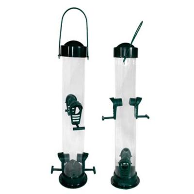 China Sustainable Cheap Price Attractive Design Tall Bird Seed Bird Feeder With PP Lip And Base Tube Sees Feeder for sale