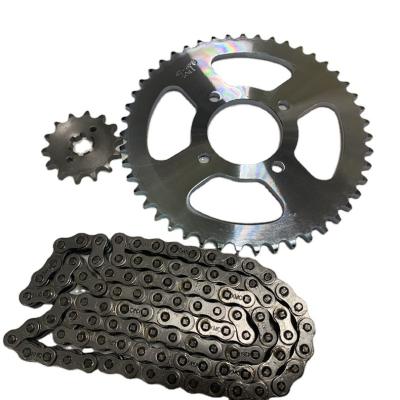 China 47T-14T-124 alloy chain and sprocket kit size quality sprocket motorcycle chain and front rear sprocket kit for Honda Suzuki yamaha for sale