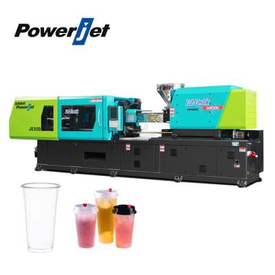 China Powerjet Servo Electric Molding Machine 150 Ton For Plastic Milk Tea Cup zu verkaufen