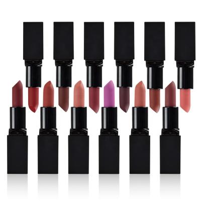 China Sunscreen No Logo Nude Matte Long Lasting Natural Cream Lipstick Cheap Lipsticks Customize Your Logo for sale